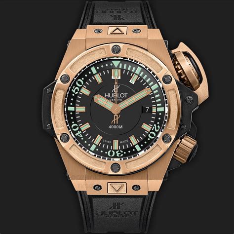 hublot diver 4000m gold|Hublot king power oceanographic.